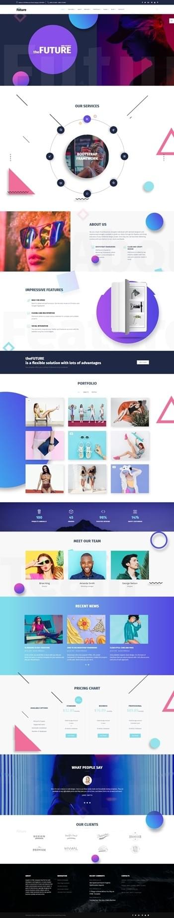 Future multipurpose website preview